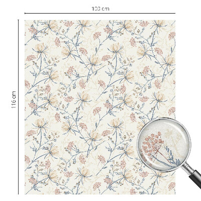 Frostfilm med dekorativt mönster Blommor av harmoni