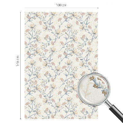 Frostfilm med dekorativt mönster Blommor av harmoni