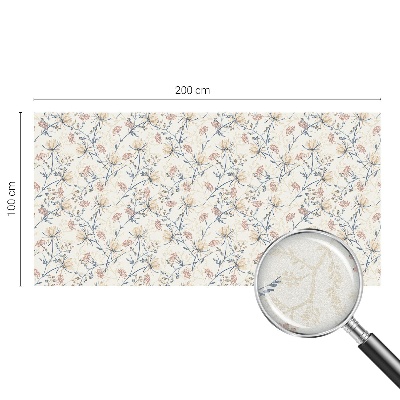 Frostfilm med dekorativt mönster Blommor av harmoni