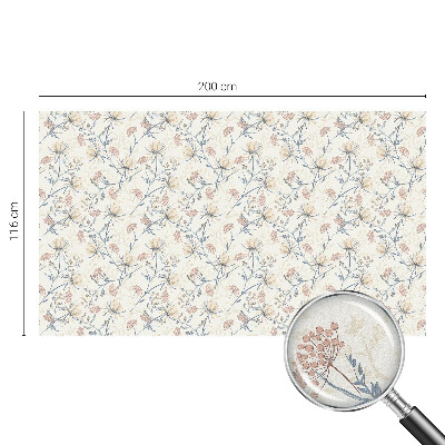 Frostfilm med dekorativt mönster Blommor av harmoni