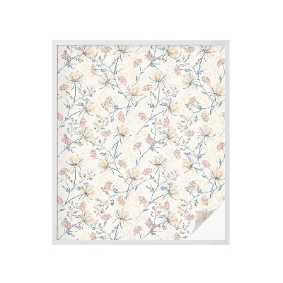 Frostfilm med dekorativt mönster Blommor av harmoni