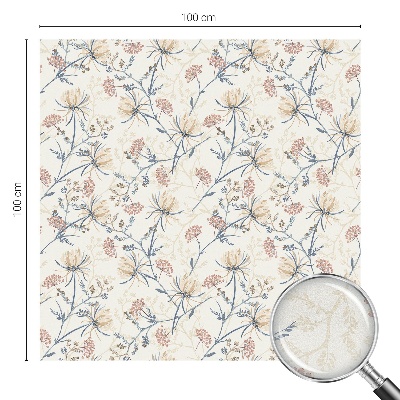 Frostfilm med dekorativt mönster Blommor av harmoni