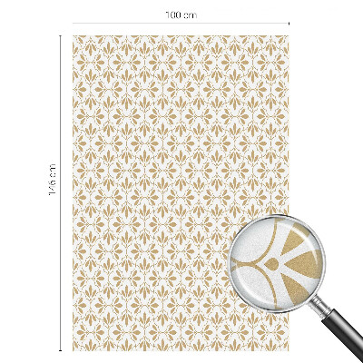 Frostad fönsterfilm med färgat mönster Växtliknande elegans