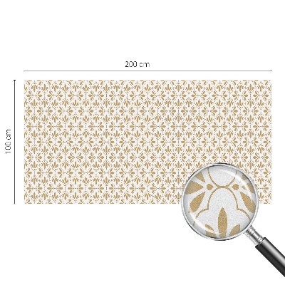 Frostad fönsterfilm med färgat mönster Växtliknande elegans