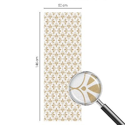 Frostad fönsterfilm med färgat mönster Växtliknande elegans