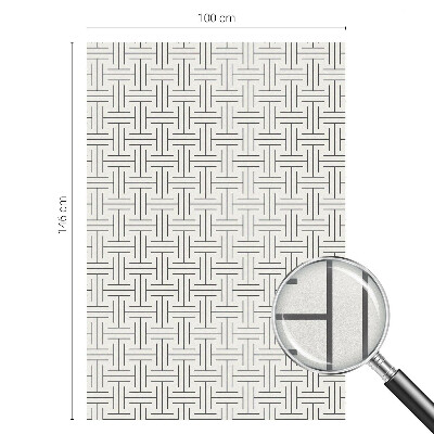 Fönsterfilm med mosaikmönster Symmetrisk fläta