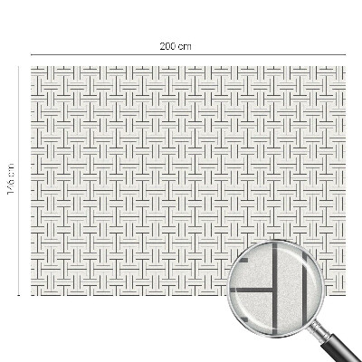 Fönsterfilm med mosaikmönster Symmetrisk fläta