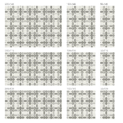Fönsterfilm med mosaikmönster Symmetrisk fläta