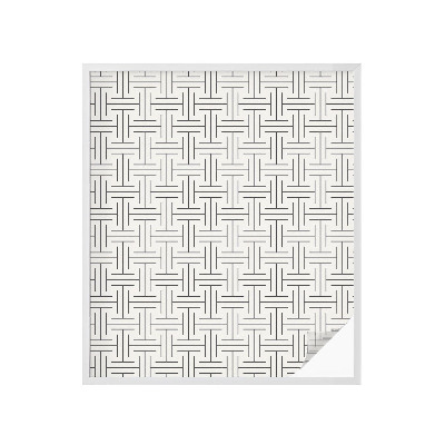 Fönsterfilm med mosaikmönster Symmetrisk fläta