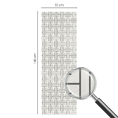 Fönsterfilm med mosaikmönster Symmetrisk fläta