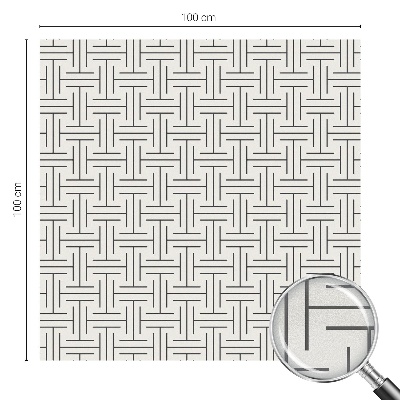 Fönsterfilm med mosaikmönster Symmetrisk fläta