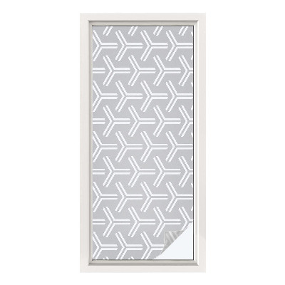 Frostfilm med dekorativt mönster Minimalistiska linjer