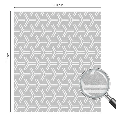 Frostfilm med dekorativt mönster Minimalistiska linjer