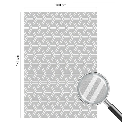 Frostfilm med dekorativt mönster Minimalistiska linjer