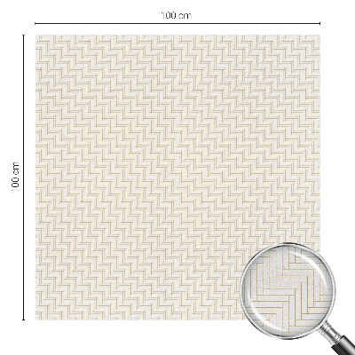 Frostad fönsterfilm med färgat mönster Fiskbensmönster elegans