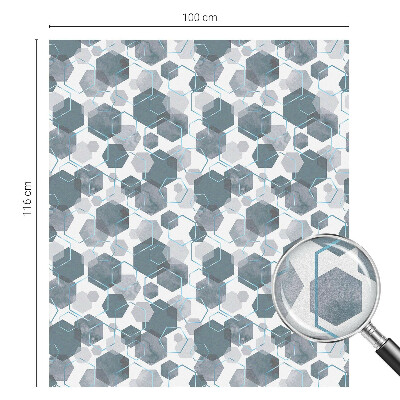 Dekorplast till fönster mosaik Geometriska hexagoner