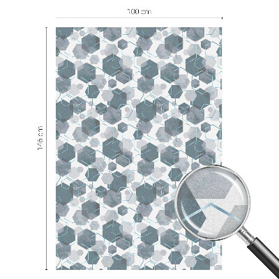 Dekorplast till fönster mosaik Geometriska hexagoner