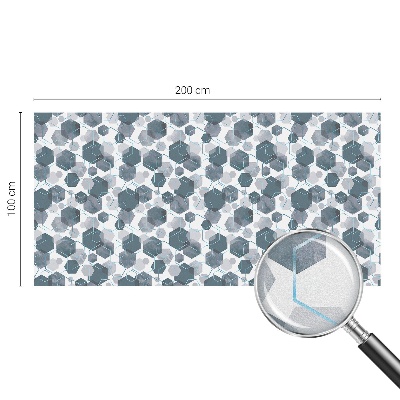 Dekorplast till fönster mosaik Geometriska hexagoner