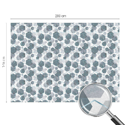 Dekorplast till fönster mosaik Geometriska hexagoner