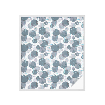 Dekorplast till fönster mosaik Geometriska hexagoner