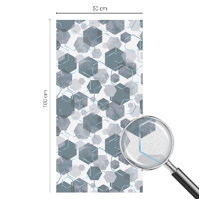 Dekorplast till fönster mosaik Geometriska hexagoner