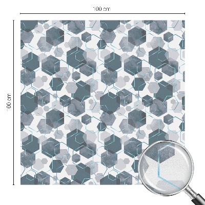 Dekorplast till fönster mosaik Geometriska hexagoner