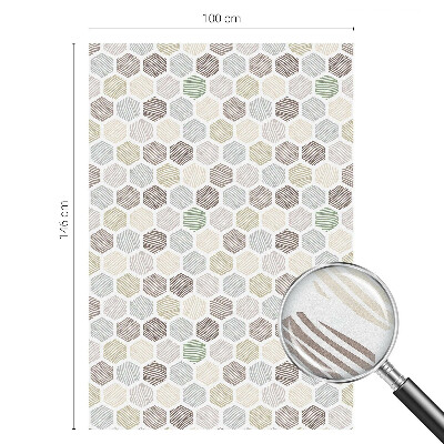 Fönsterfilm med mosaikmönster Geometriska vågor