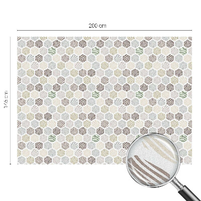 Fönsterfilm med mosaikmönster Geometriska vågor