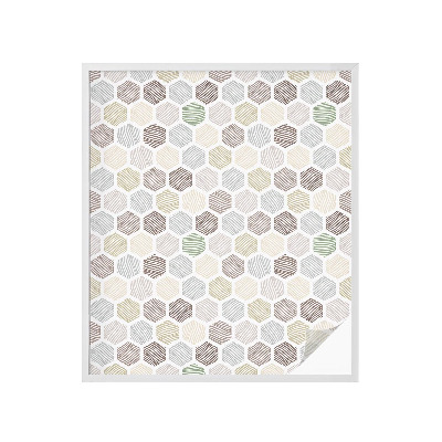 Fönsterfilm med mosaikmönster Geometriska vågor