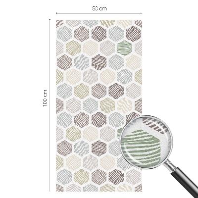 Fönsterfilm med mosaikmönster Geometriska vågor