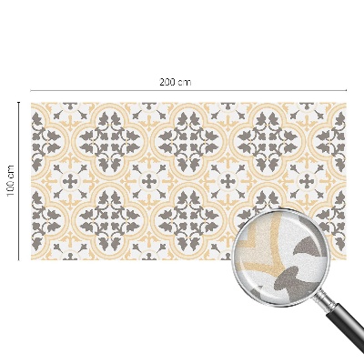 Frostad fönsterfilm med färgat mönster Växtmönster