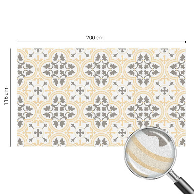 Frostad fönsterfilm med färgat mönster Växtmönster