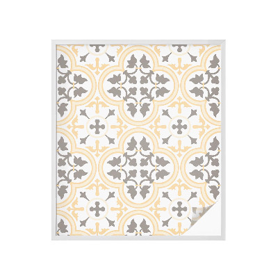 Frostad fönsterfilm med färgat mönster Växtmönster