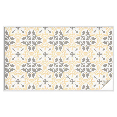 Frostad fönsterfilm med färgat mönster Växtmönster