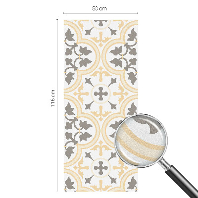 Frostad fönsterfilm med färgat mönster Växtmönster