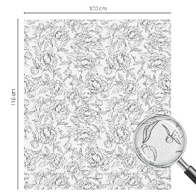 Fönsterfilm med mosaikmönster Blommotiv