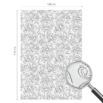 Fönsterfilm med mosaikmönster Blommotiv