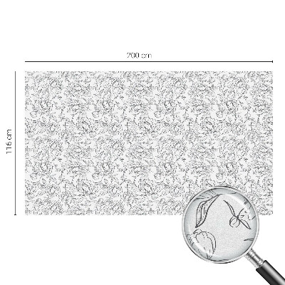 Fönsterfilm med mosaikmönster Blommotiv