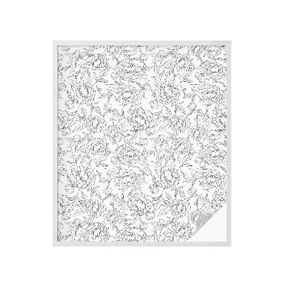 Fönsterfilm med mosaikmönster Blommotiv