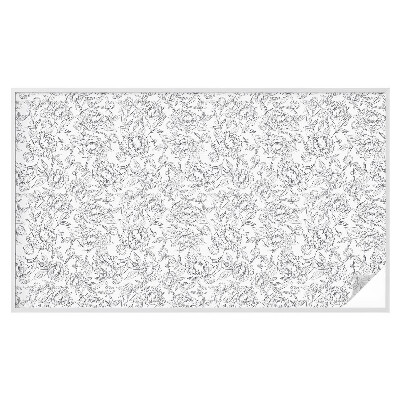 Fönsterfilm med mosaikmönster Blommotiv