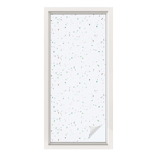 Fönsterfilm med mosaikmönster Spridda element