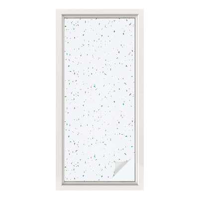 Fönsterfilm med mosaikmönster Spridda element