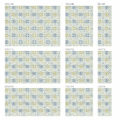 Frostad fönsterfilm med färgat mönster Klassiska kakelplattor