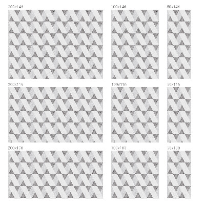 Frostfilm med dekorativt mönster Grå trianglar
