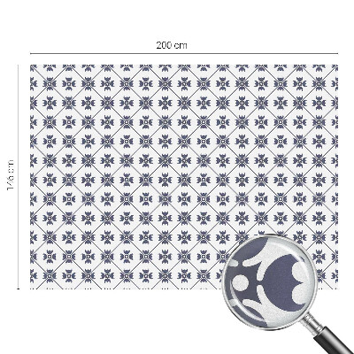 Frostad fönsterfilm med färgat mönster Växtmotiv