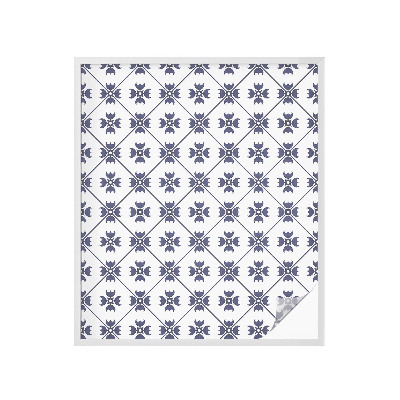 Frostad fönsterfilm med färgat mönster Växtmotiv