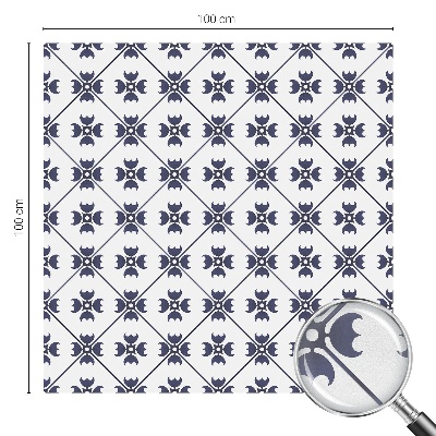 Frostad fönsterfilm med färgat mönster Växtmotiv