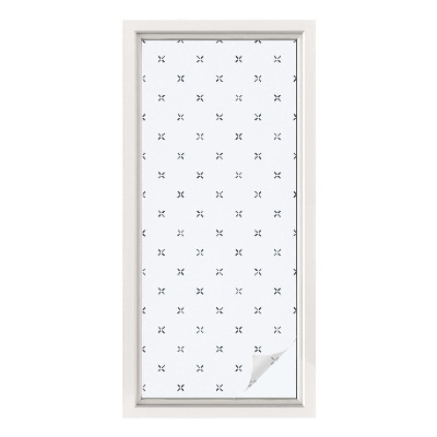 Fönsterfilm med mosaikmönster Geometriska kors