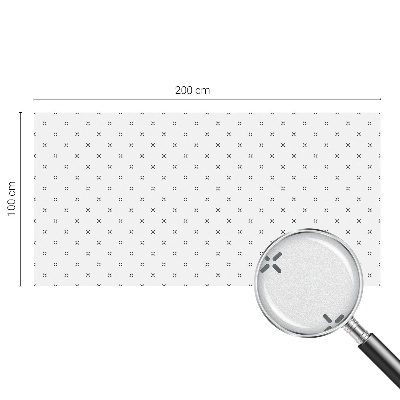 Fönsterfilm med mosaikmönster Geometriska kors