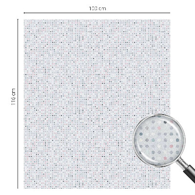 Frostad fönsterfilm med färgat mönster Pastellprickar